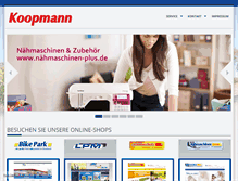 Tablet Screenshot of bikepark-koopmann.de